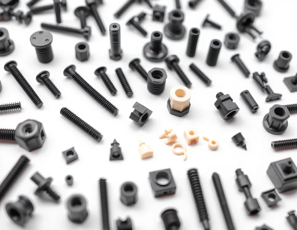 Custom Plastic Fasteners manufactured by Sabre Plastics Tooling Ltd